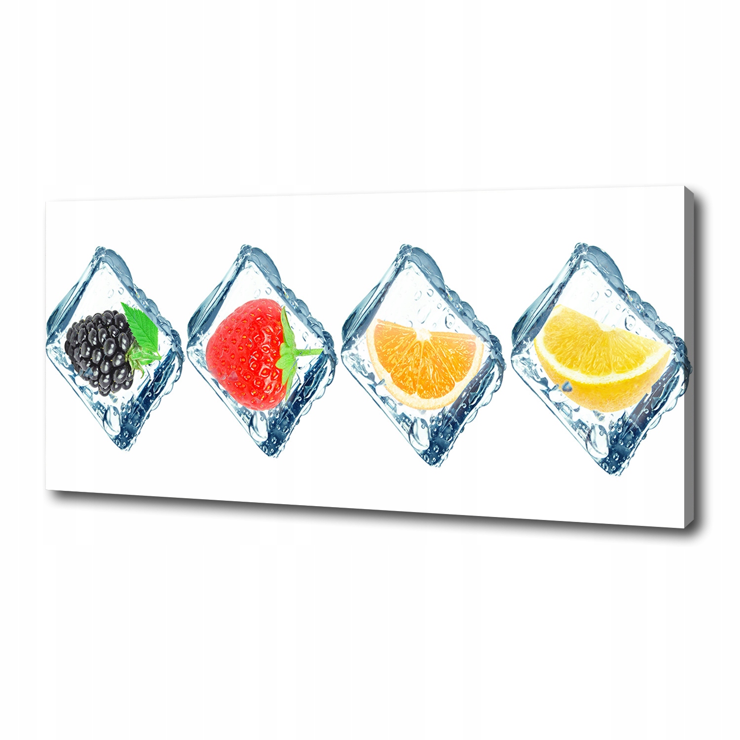 

Foto obraz na płótnie Owoce w kostkach 125x50 cm