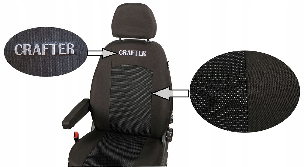 VW CRAFTER 2006-2016 Pokrowce szyte na miarę EAN (GTIN) 5905937754659