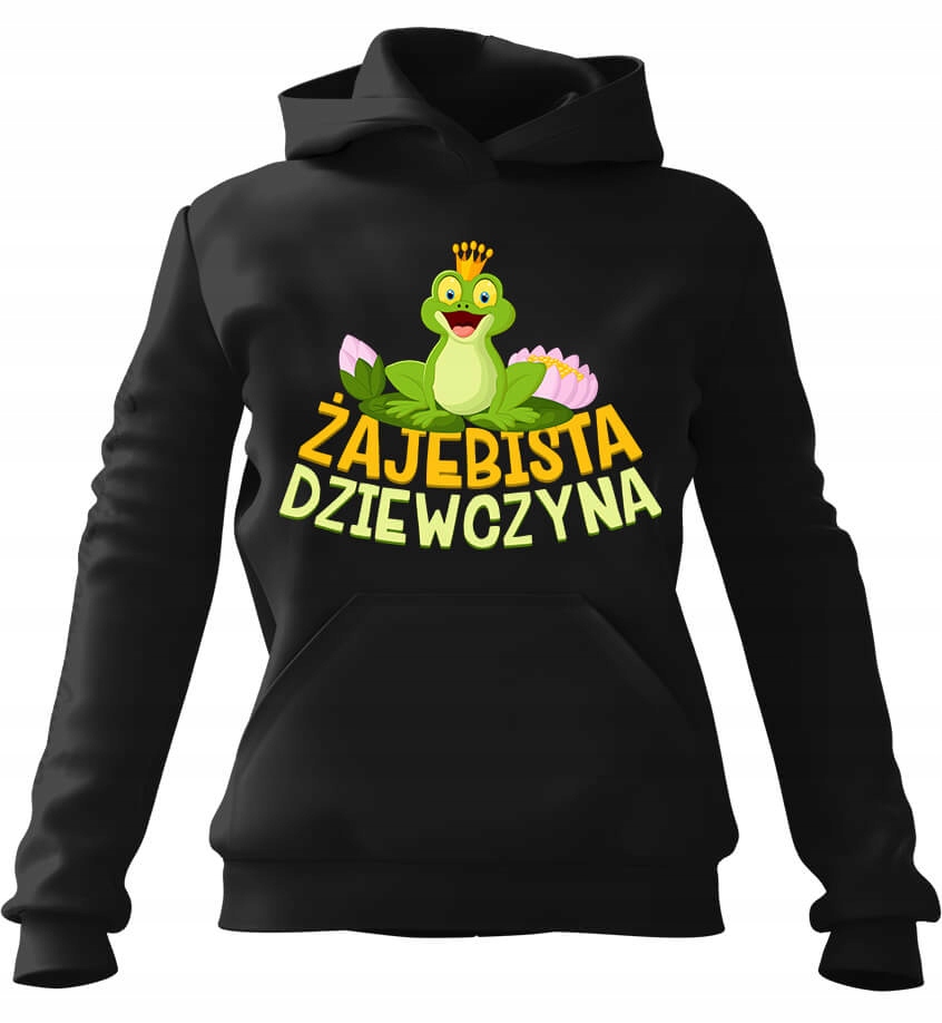 Dámská s kapucí Mikina Girl černá M