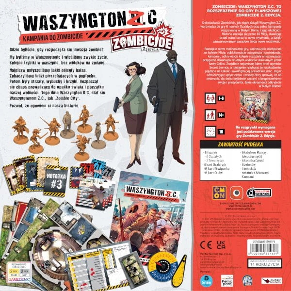 Zombicide 2.0: Waszyngton ZC Stan opakowania oryginalne