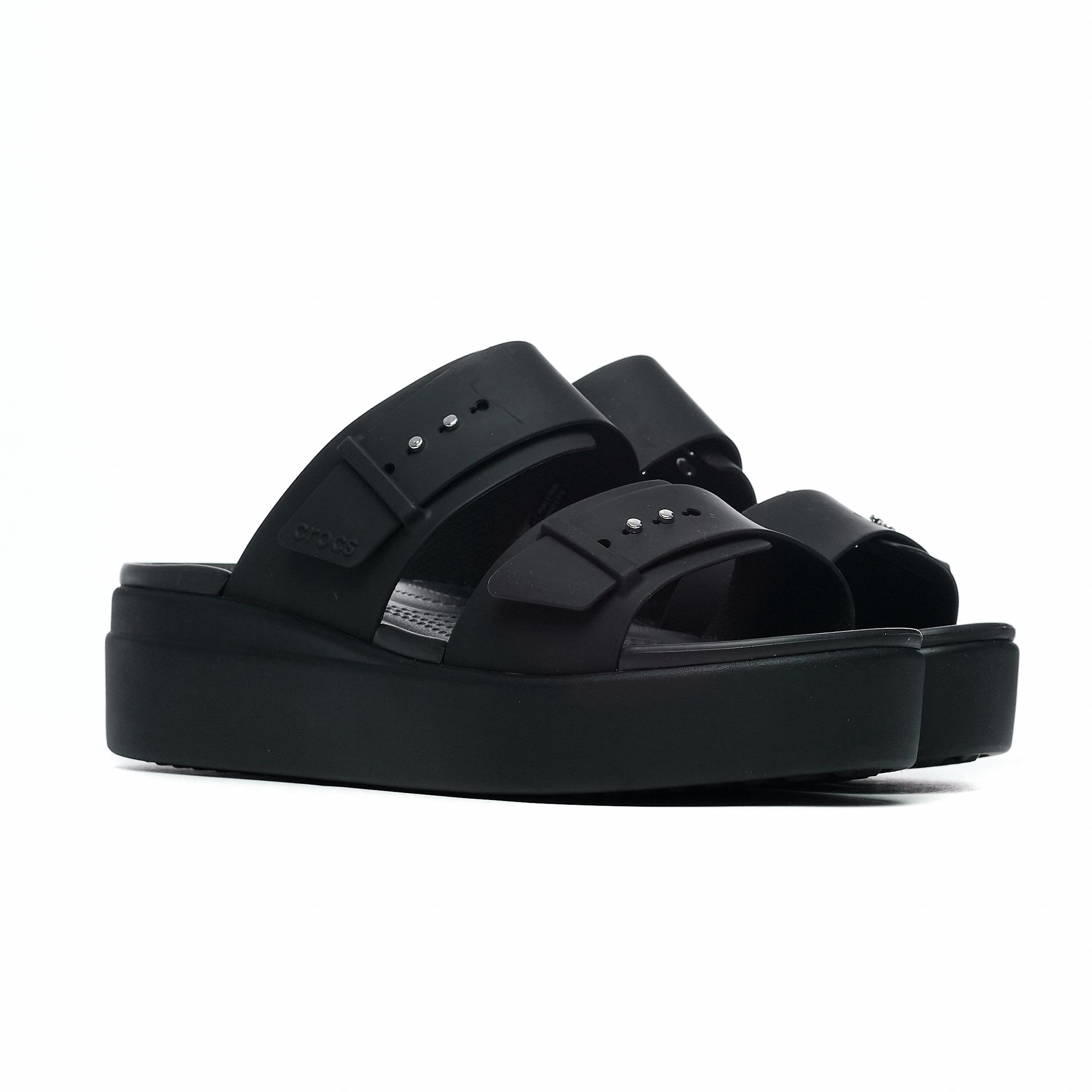 Nazouváky Crocs Brooklyn Sandal Low Wedge W 38-39 Dámské