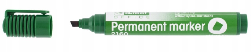 

Marker permanentny ścięty 2160 zielony wodoodporny
