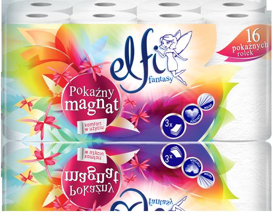 Toaletný papier ELFI Fantasy 3-vrstvový 16ks