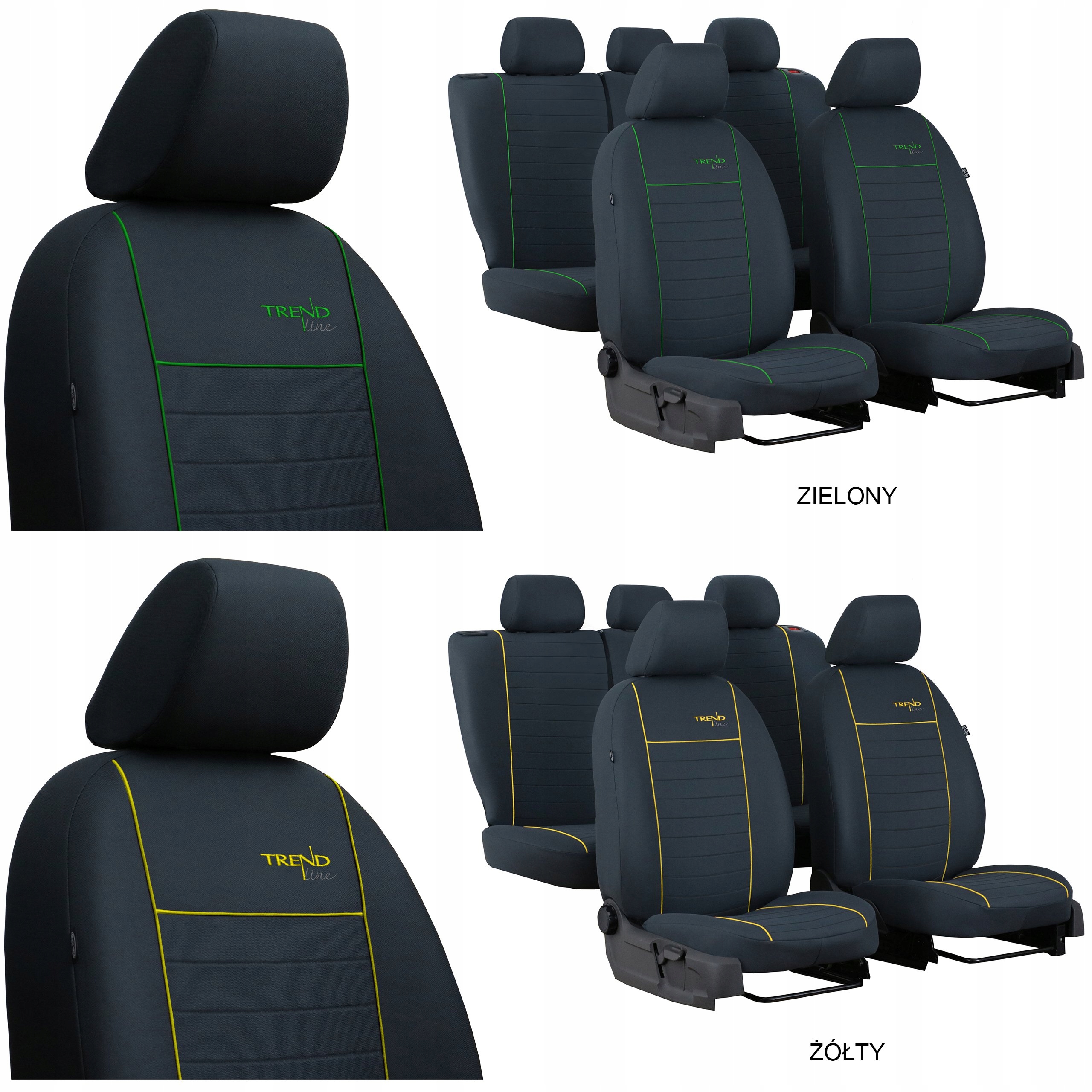 POKROWCE MIAROWE SAMOCHODOWE NA SIEDZEDNIA DO KIA SORENTO 4 7m wersja L Model Trend Line