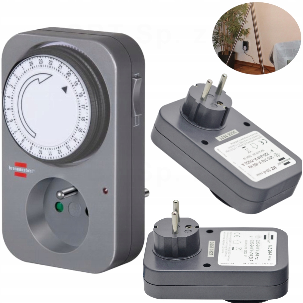 PROGRAMATOR TIMER WŁĄCZNIK STEROWANIE OŚWIETLENIEM GNIAZDO DO STEROWANIA