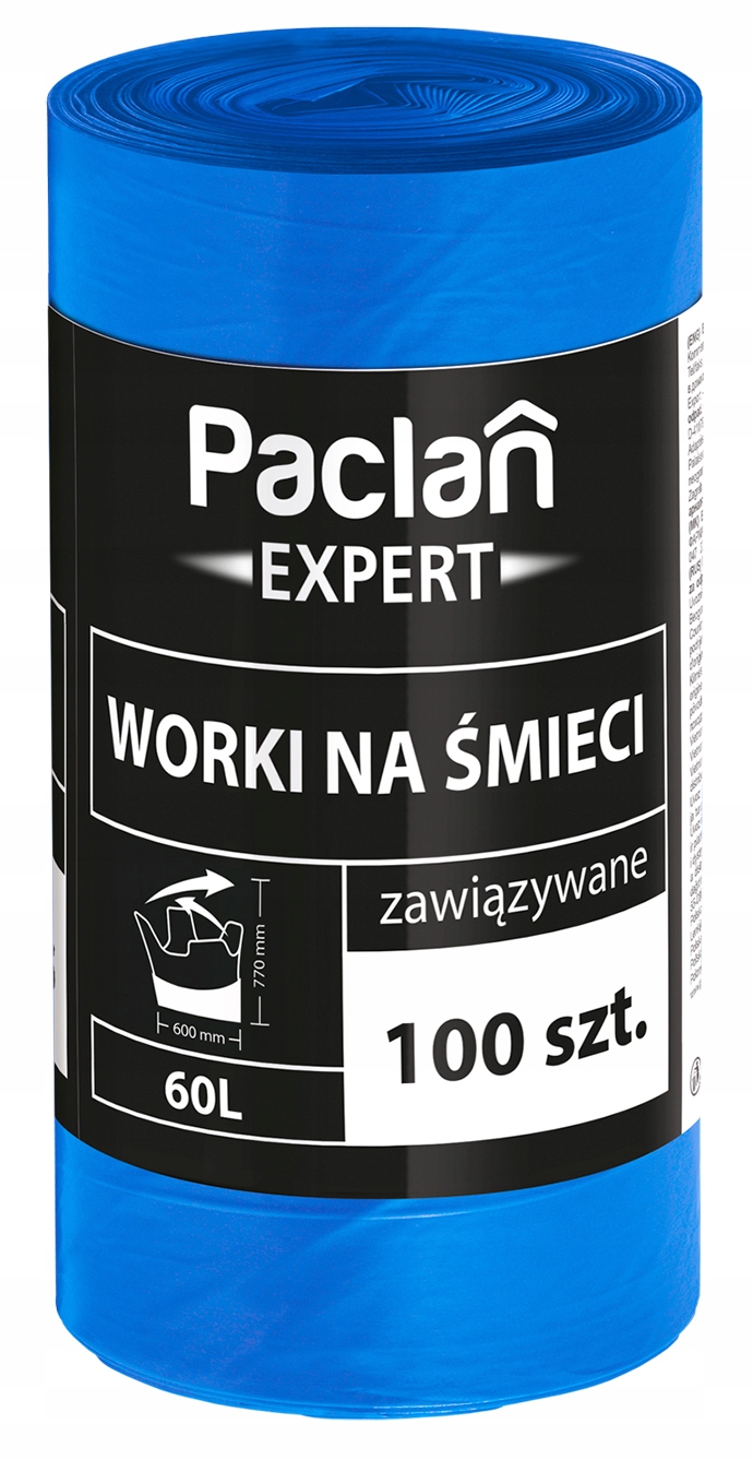 

Paclan Mocne Worki Na Śmieci Wiązane 60L 100