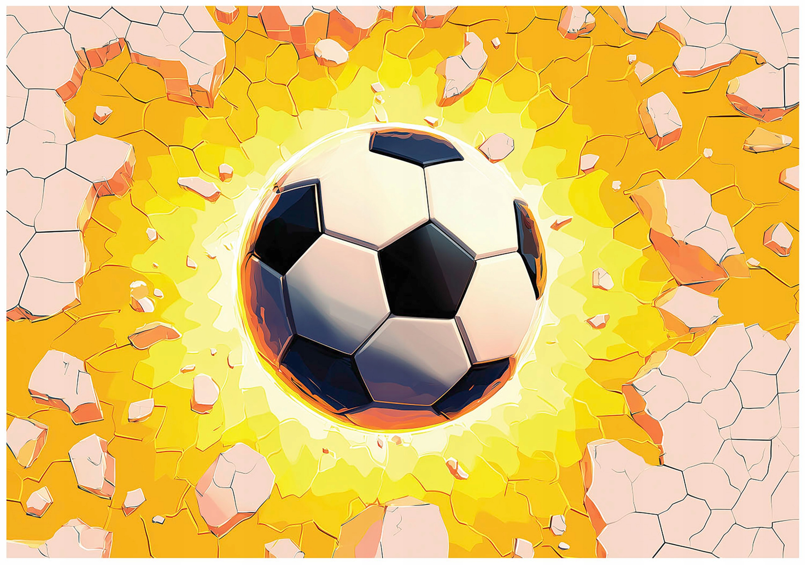 Tapeta Do Detskej Izby 3D Futbalová Fototapeta Detská 350x250