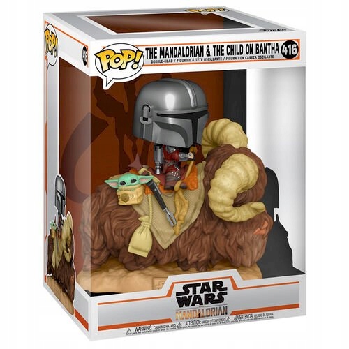 Figurka Funko Pop! Star Wars, Mandalorian, Bantha Mando Grogu Bantha Marka Funko Pop!