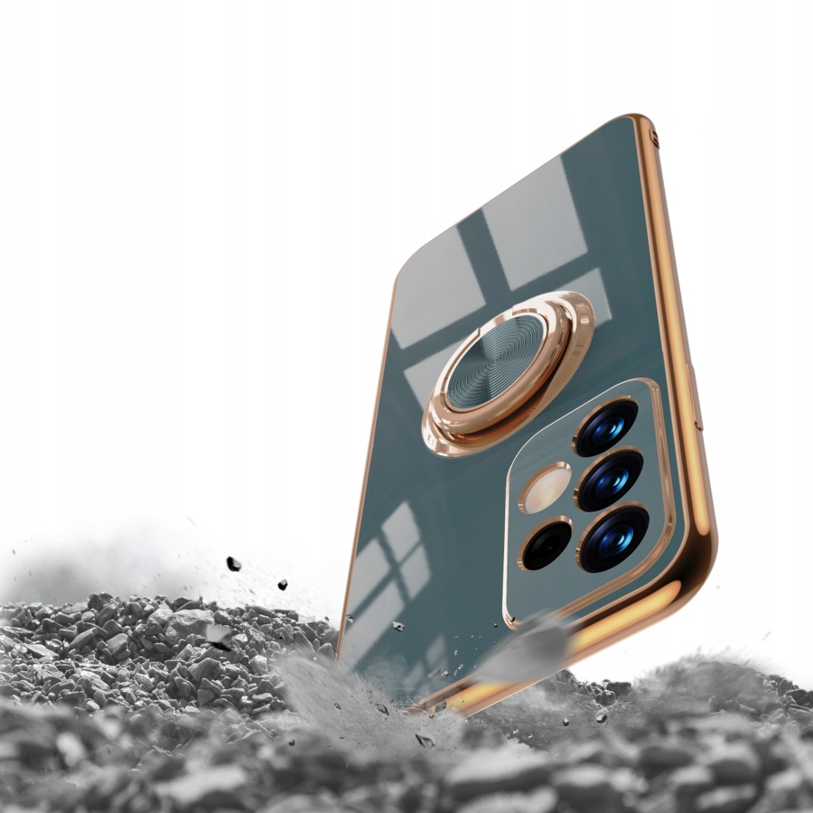 ETUI CASE SILICONE RING DO SAMSUNG A52 A52S +SZKŁO Rozszerzenie podstawka