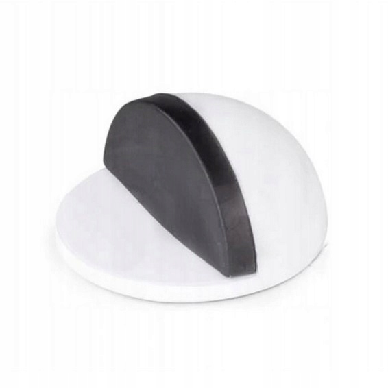 ODBOJNIK DRZWIOWY SAMOPRZYLEPNY PÓŁKULA BIAŁY