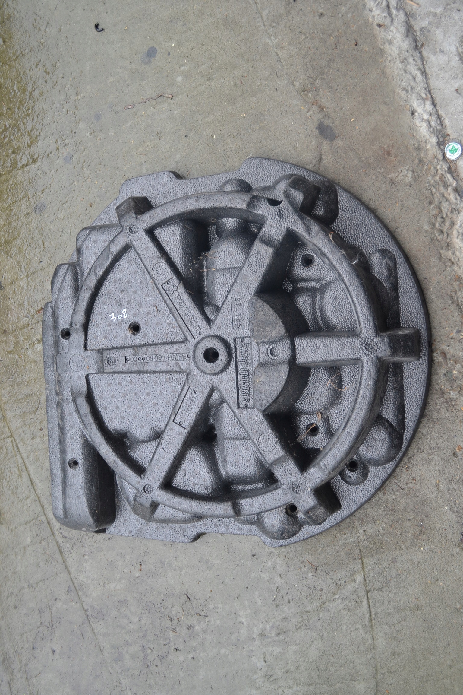 polystirene boot floor well 9670346680 PEUGEOT 308