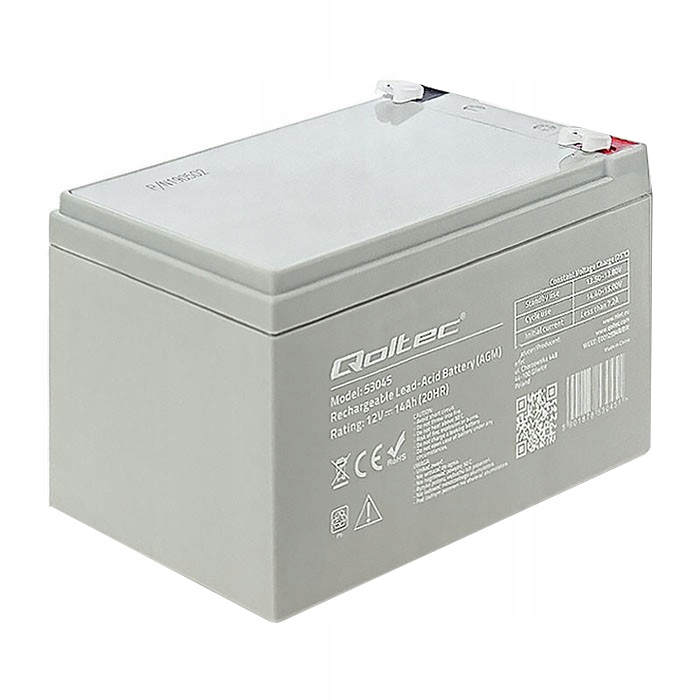 Akumulator Qoltec 12 V 14 Ah