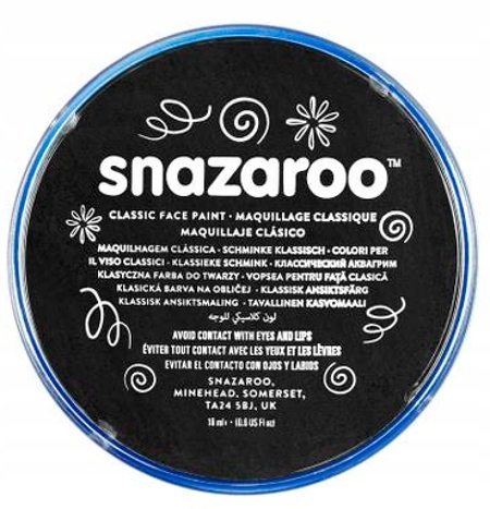 Farba do twarzy Czarna 18ml SNAZAROO 1118111