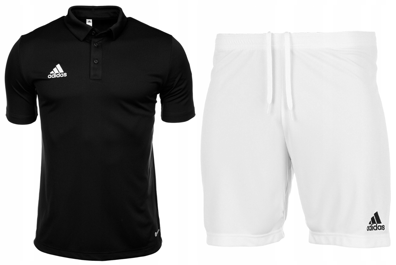 adidas strój sportowy dzieci koszulka t-shirt Polo krótkie spodenki roz.140