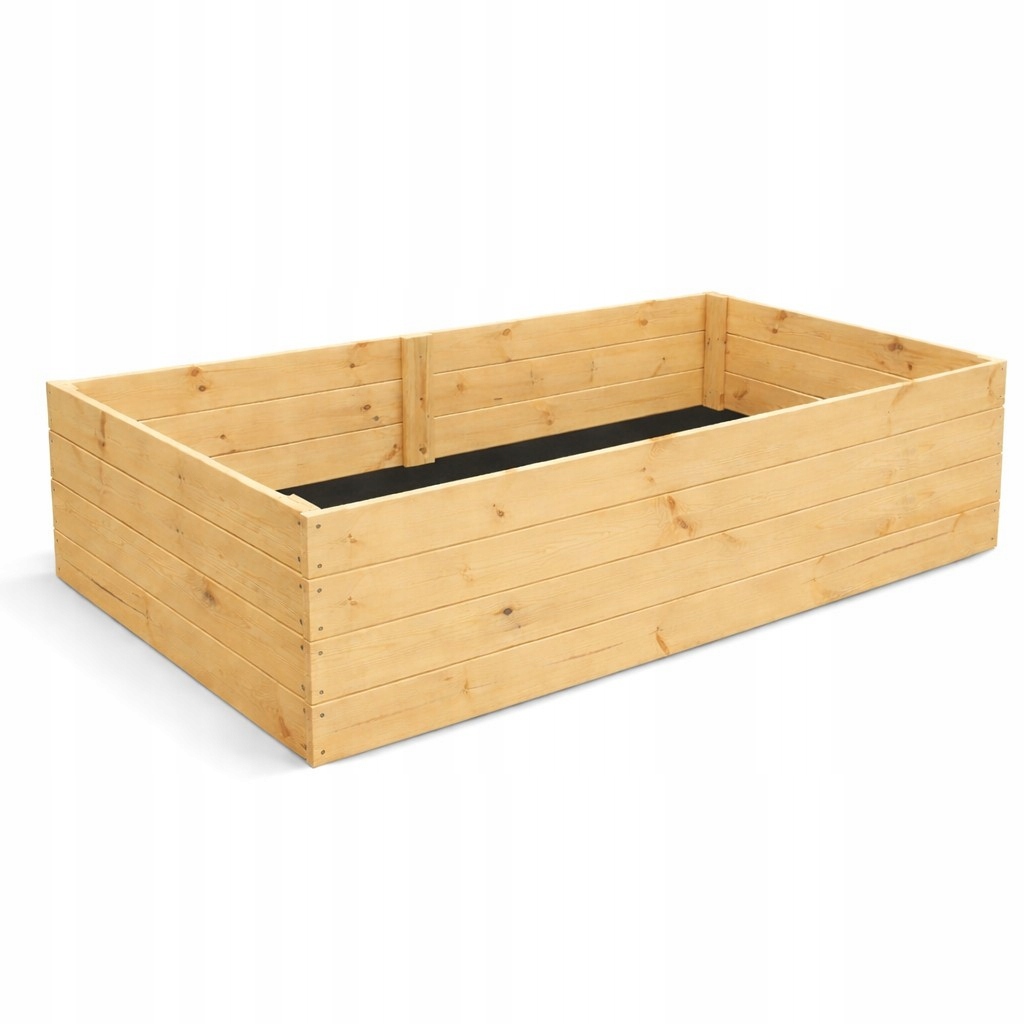 Zeleninový Záhon dřevěný vyvýšený záhon 200x100x45 bylinkový záhon Pařeniště