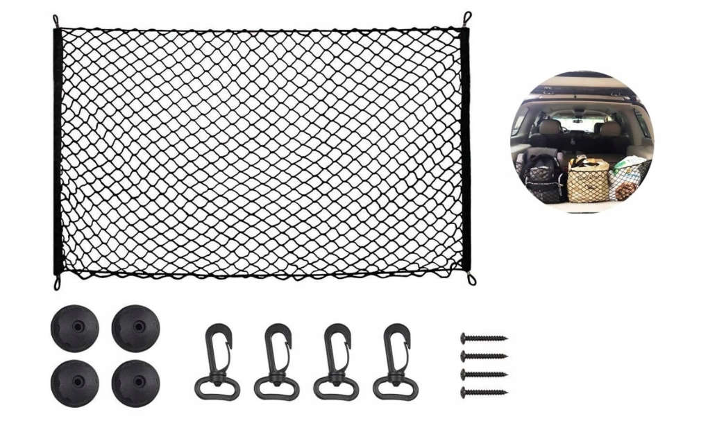 Siatka Do Bagażnika Autosiatka Samochodowa 115x60 Numer katalogowy producenta QAT247