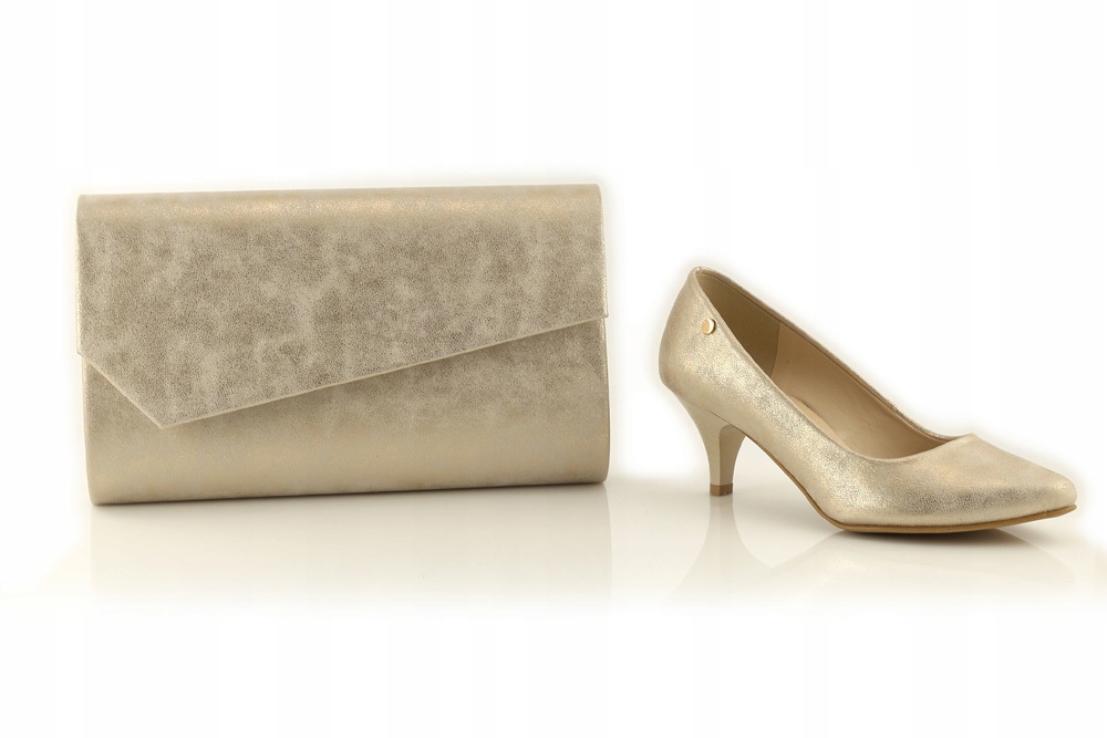 Venizi 003 KOPERTÓWKA TOREBKA WIZYTOWA POLSKI PRODUKT ZŁOTO Materiał dominujący skóra ekologiczna