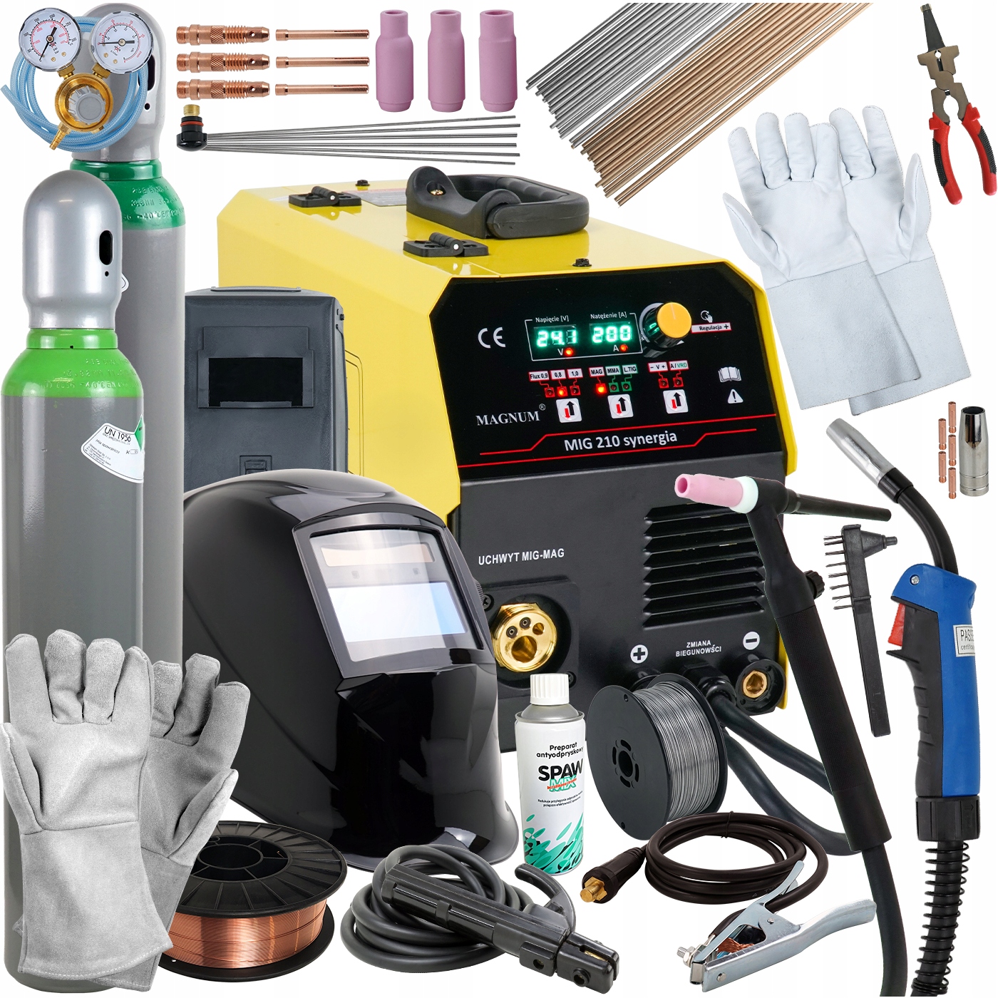 

Spawarka 2w1 Migomat Magnum Mma Mig Synergia 230v