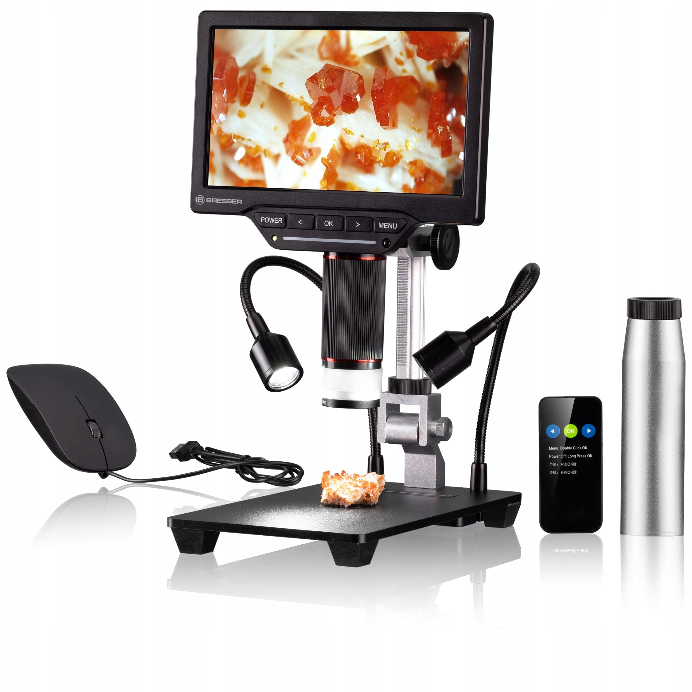 Dálkově ovládaný digitální mikroskop Bresser Wlan 1.080P s Wifi