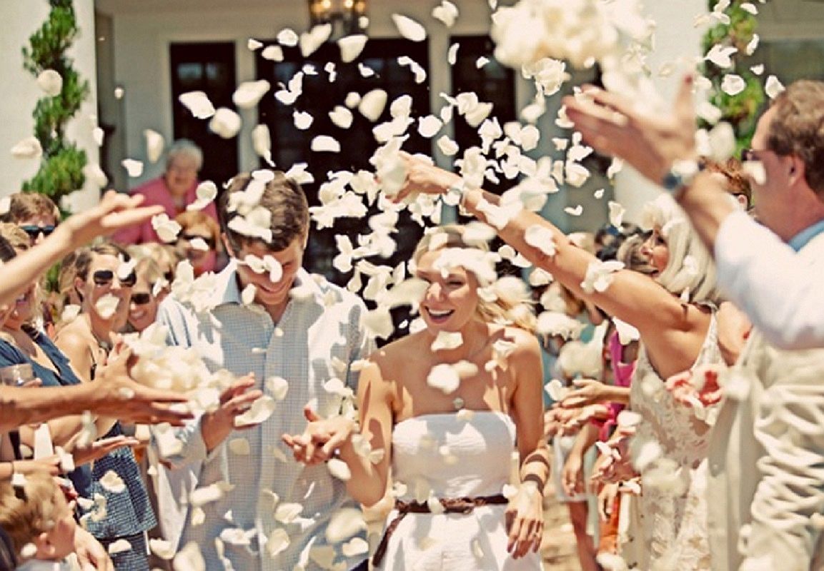 KONFETTI XXL TUBA WYRZUTNIA ŚLUB 80cm PŁATKI ECRU Odcień ecru