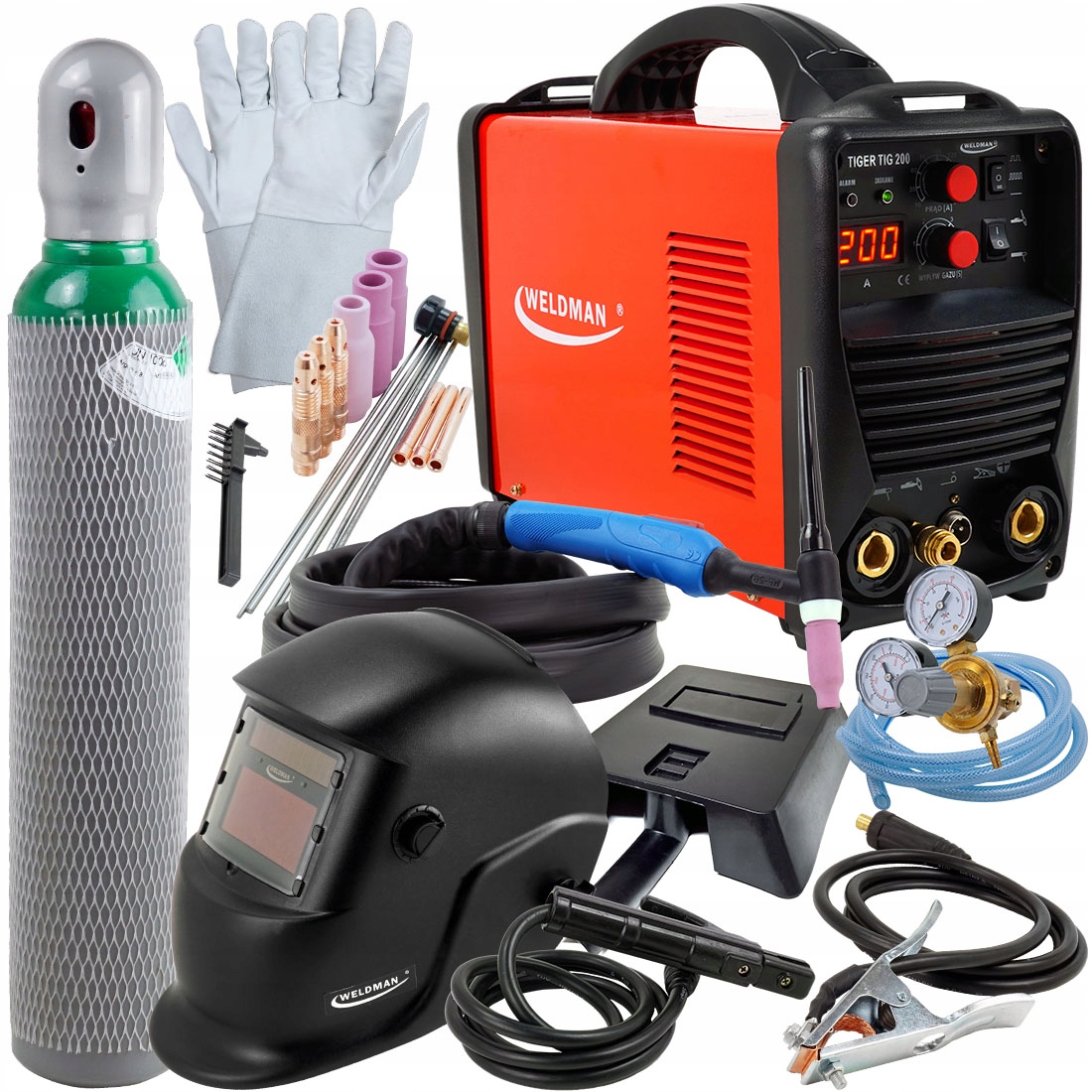 Spawarka INWERTOROWA TIG MMA DC PULS WELDMAN TIGER