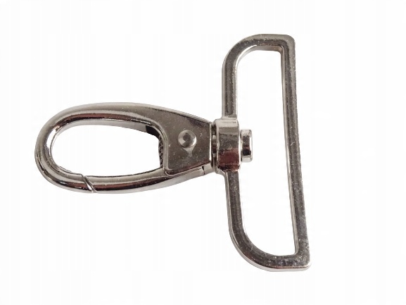 

Karabińczyk metalowy nikiel 50 mm do paska torebki