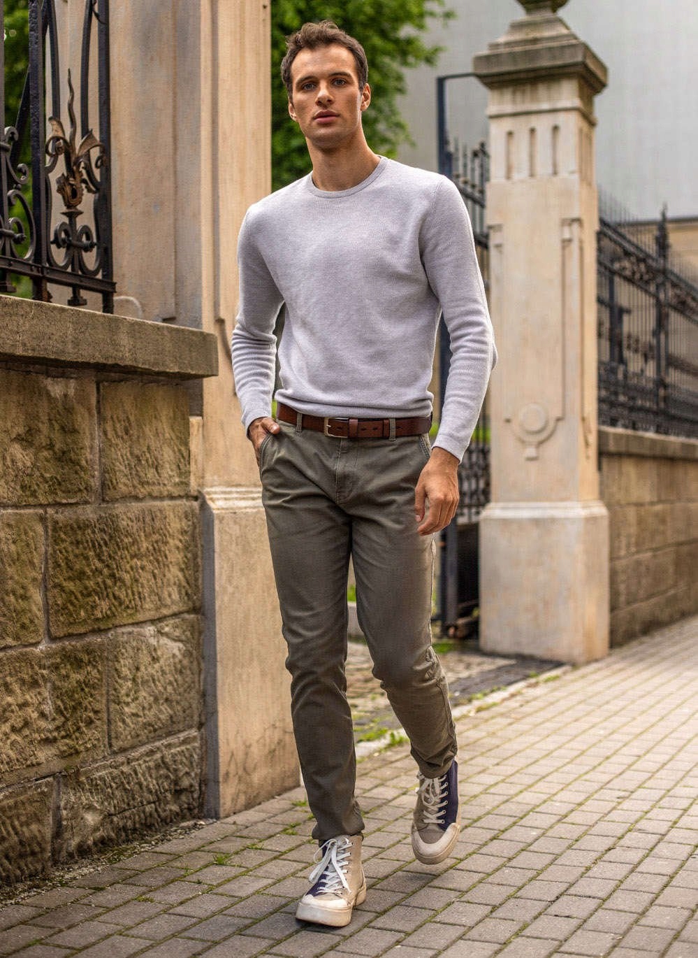 PASEK MĘSKI SKÓRZANY STEVENS BRAZ LICO X2 Q2 Marka Stevens