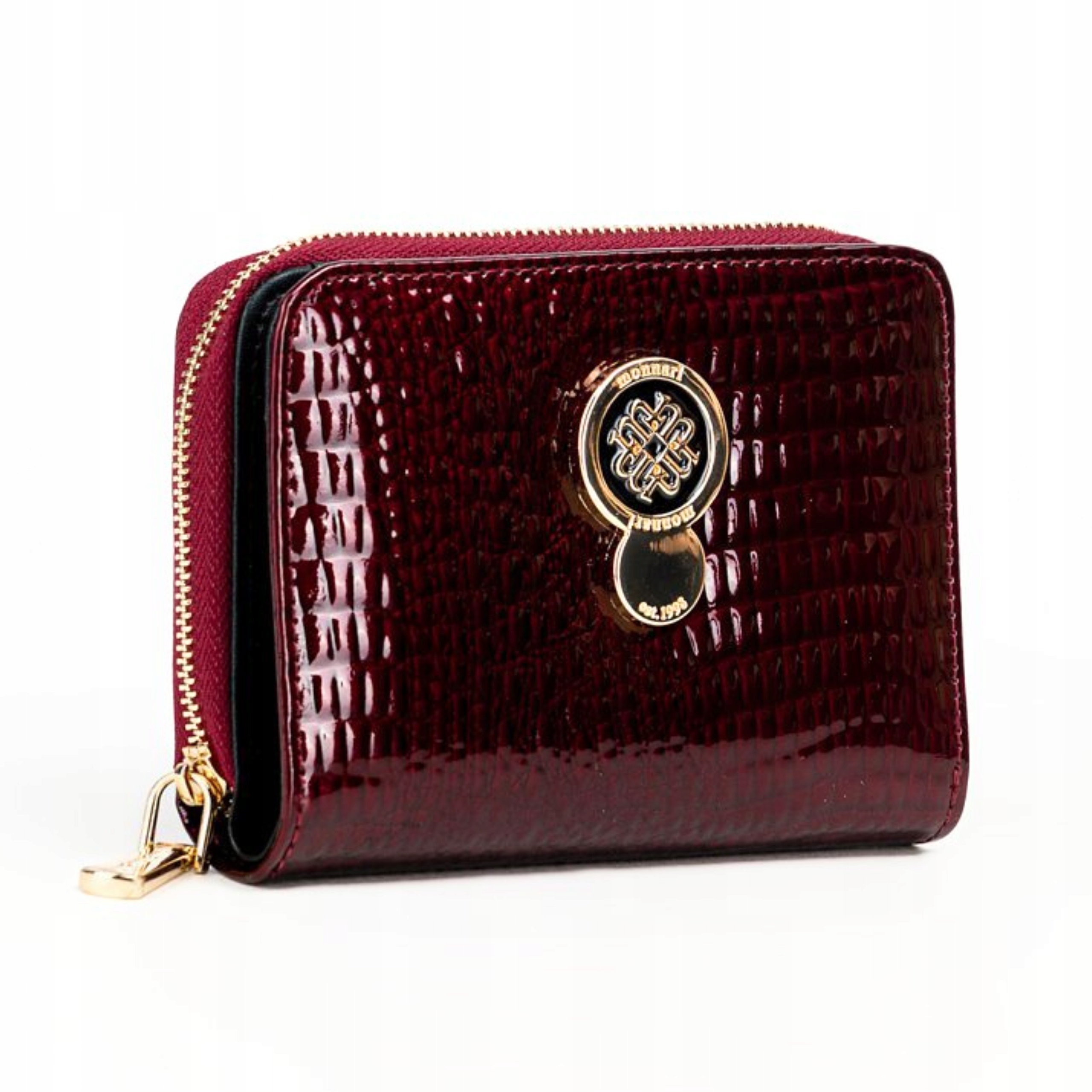 Dámská kožená peněženka Monnari Červená Lakovaná Elegantní jako Dárek