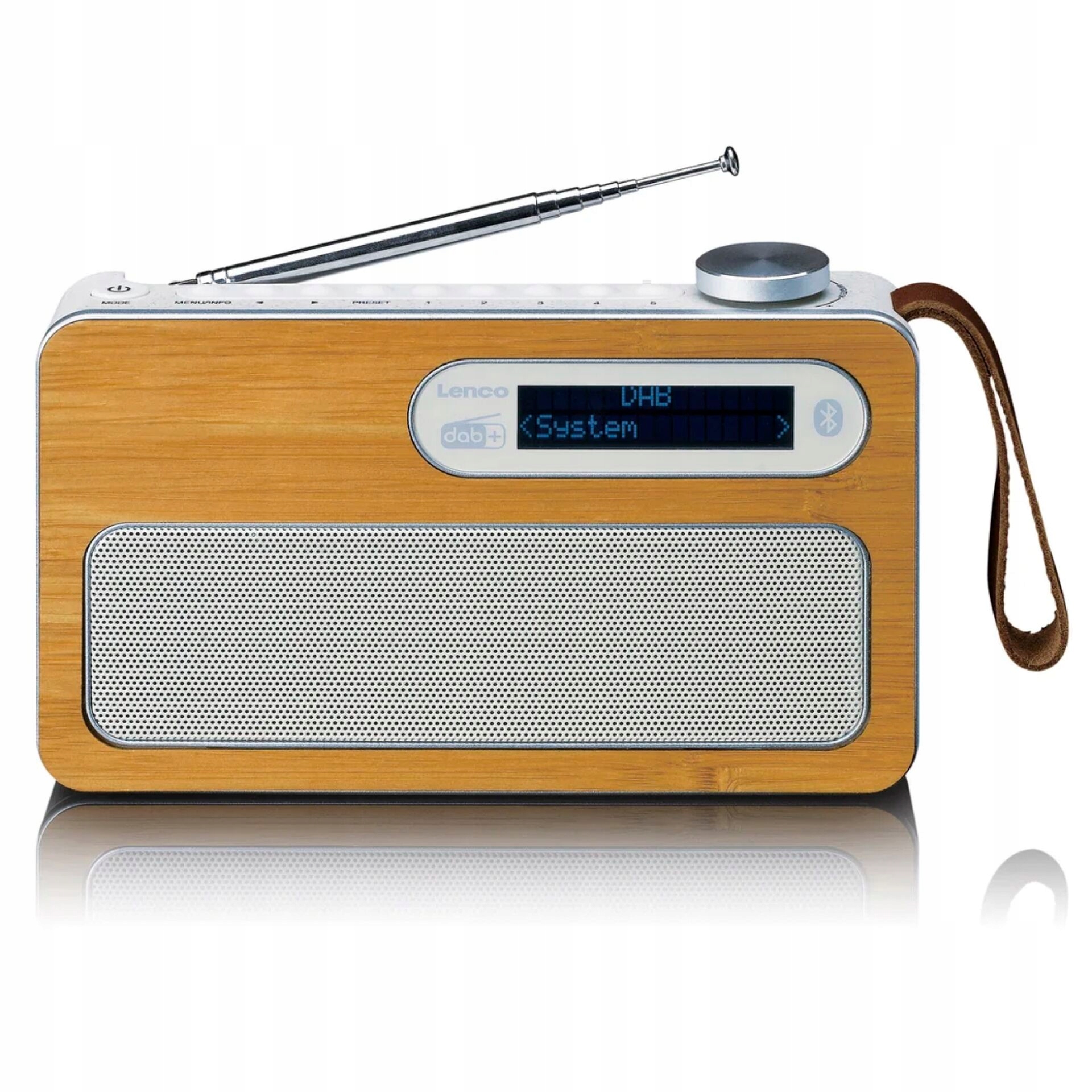Radio sieciowo-bateryjne Fm Dab+ Bluetooth Lenco PDR-040EF
