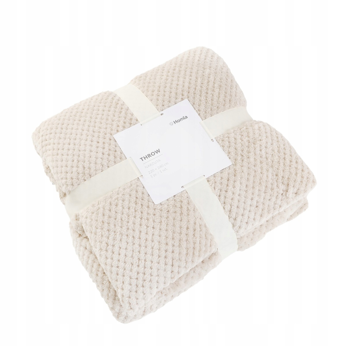 Přehoz Noah béžový 220 x 240 cm Homla