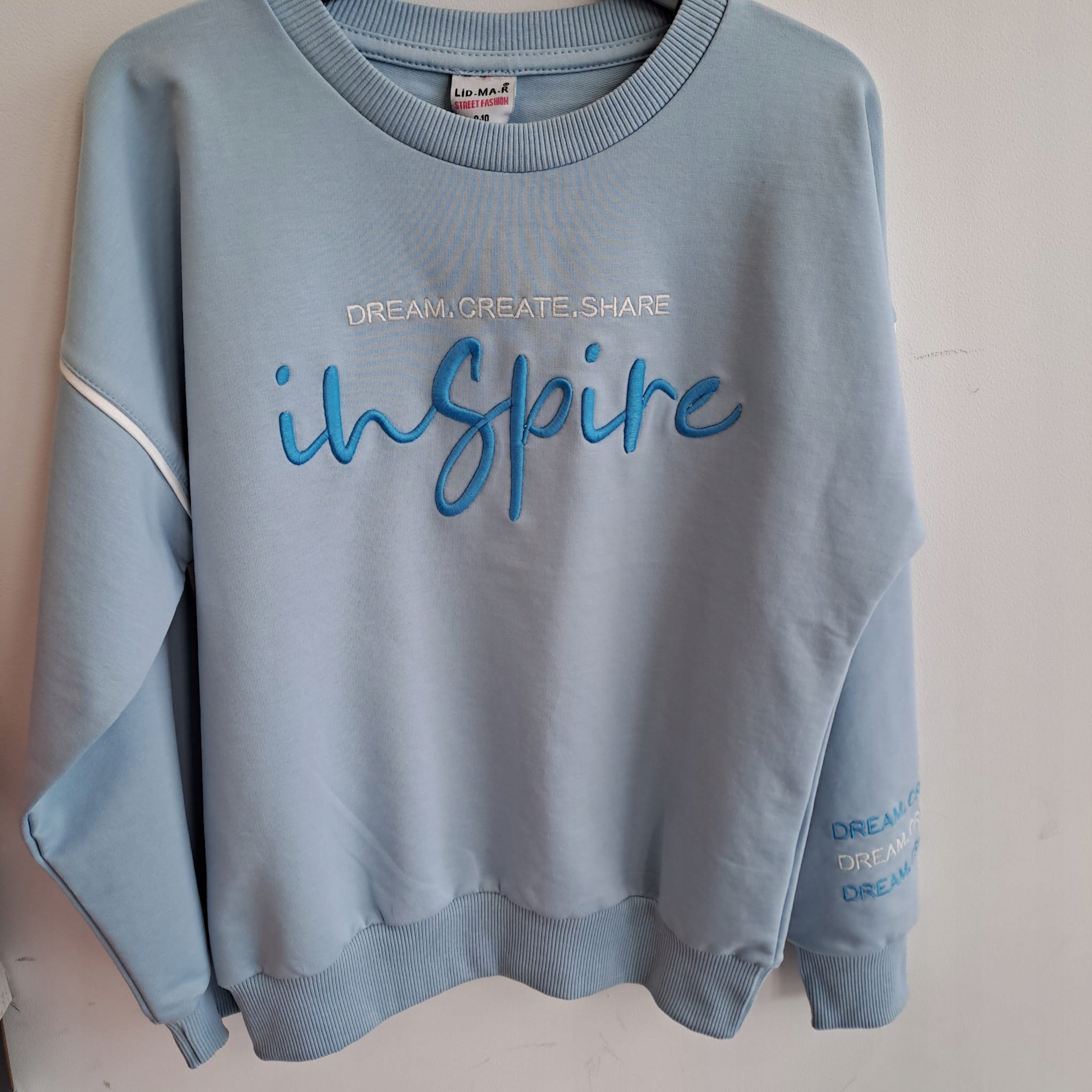 BLUZA DLA DZIEWCZYNKI BŁĘKITNA 158