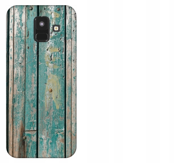 

Etui pokrowiec Samsung Galaxy A6 2018 Drewno tekst