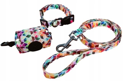 

Zestaw smycz 150cm obroża roz. M 30-50cm Etui