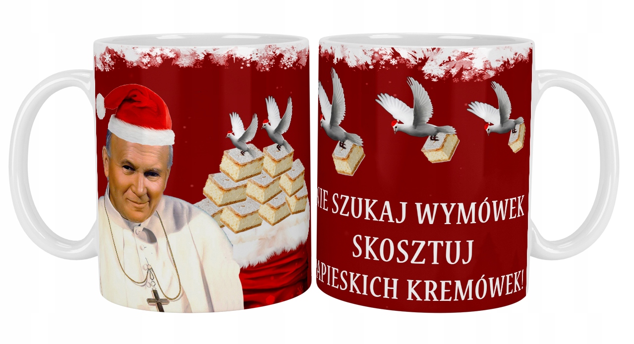 

Kubek Z Papieżem Na Święta Jan Paweł II