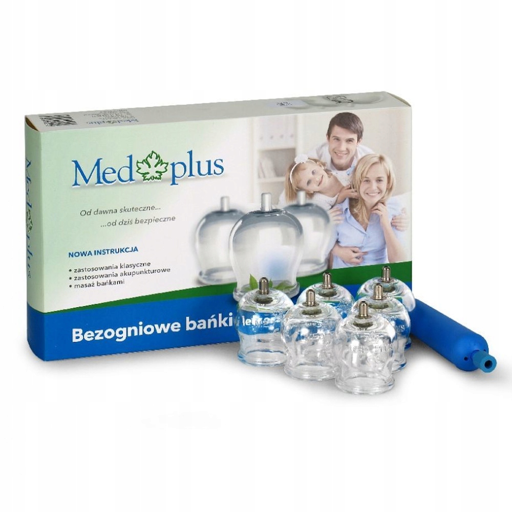

Med Plus Bańki bezogniowe 12 szt. Pompka erg