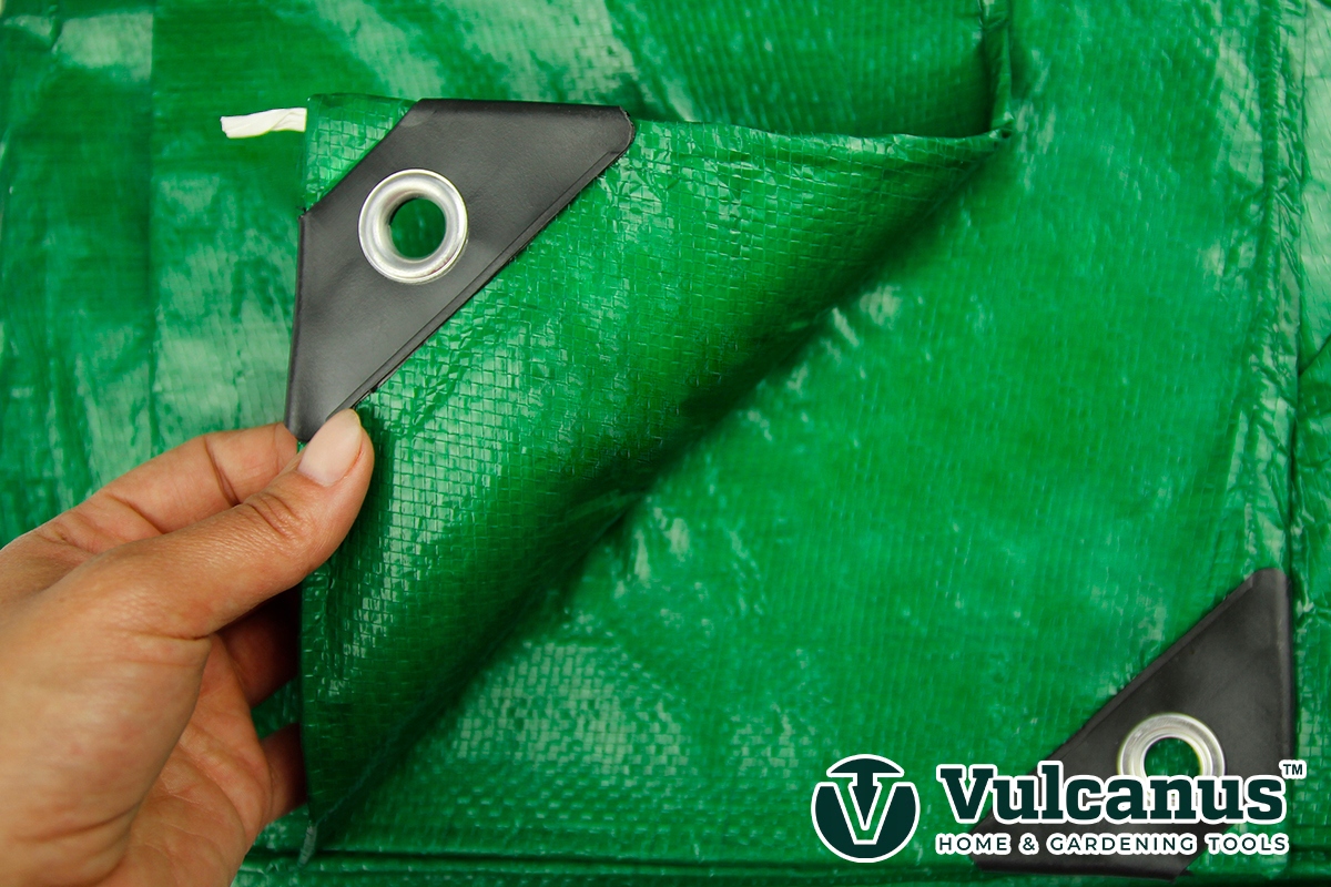 PLANDEKA GRUBA MROZOODPORNA OSŁONOWA płachta 6x4m mata zielona 4x6 m Długość 6 m