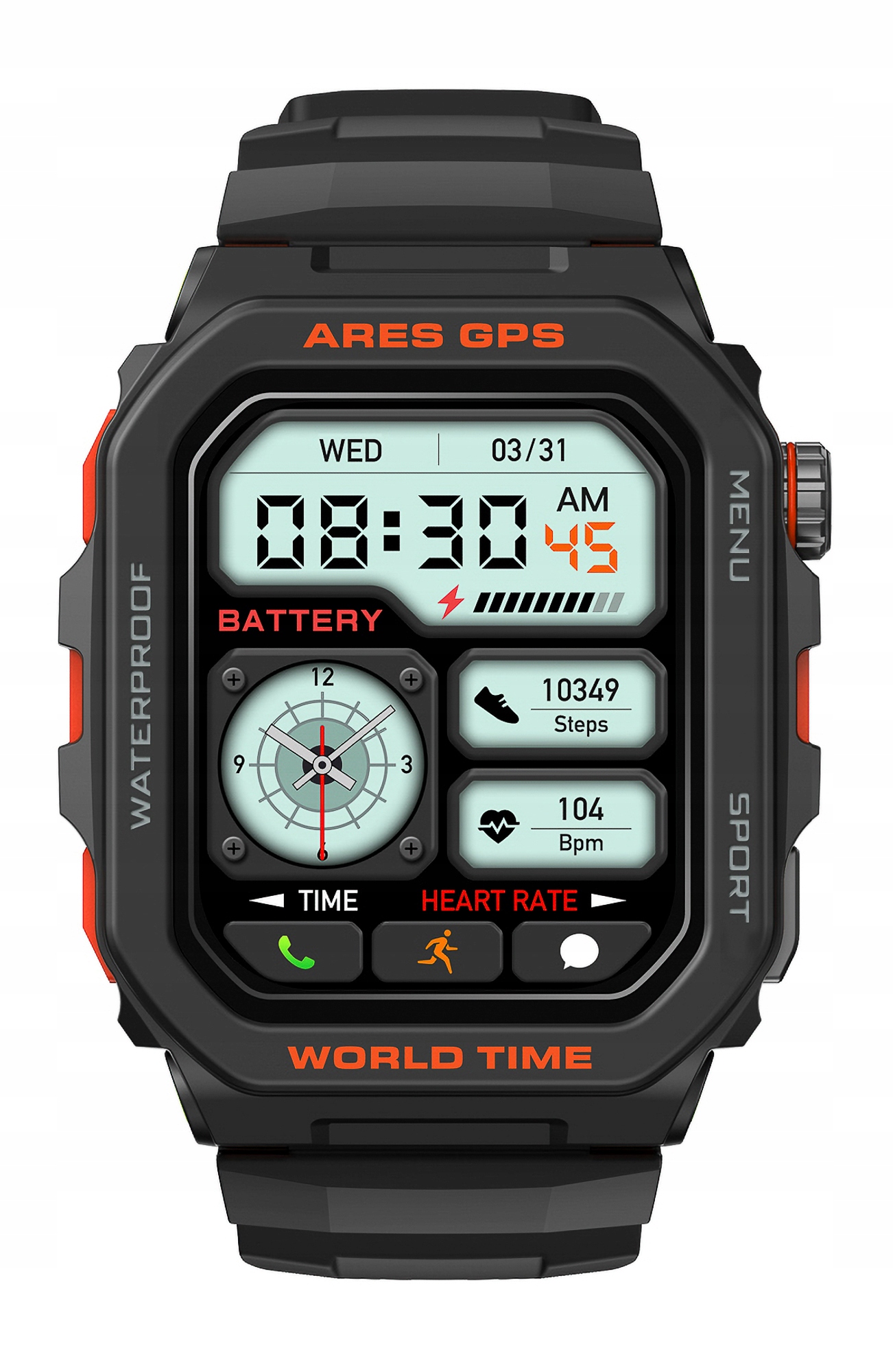 Chytré Hodinky Zeblaze Ares Gps Sportovní Hodinky Displej 1,75" Aplikace Health