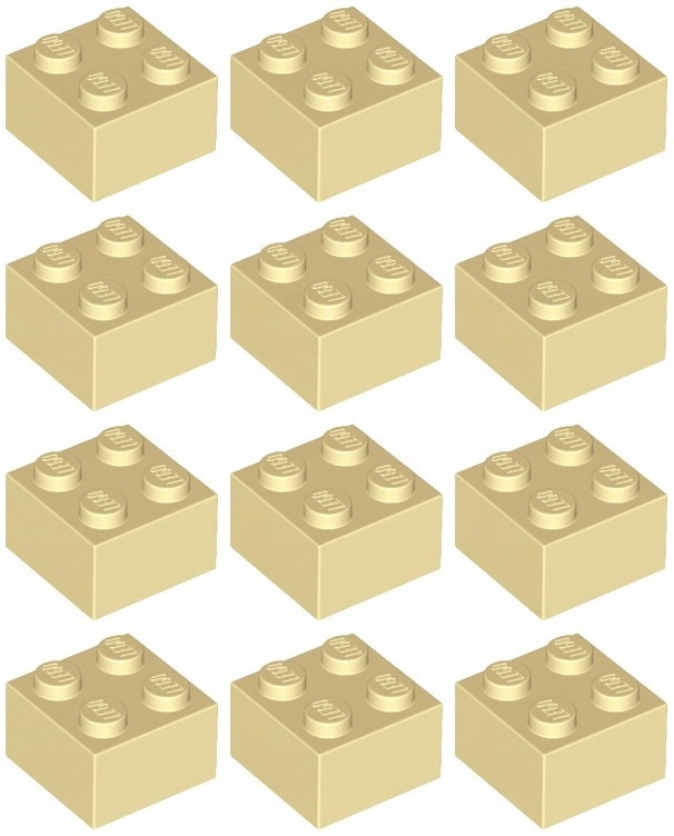 

Lego 3003 Klocek 2x2 piaskowy (15g) 12 szt.
