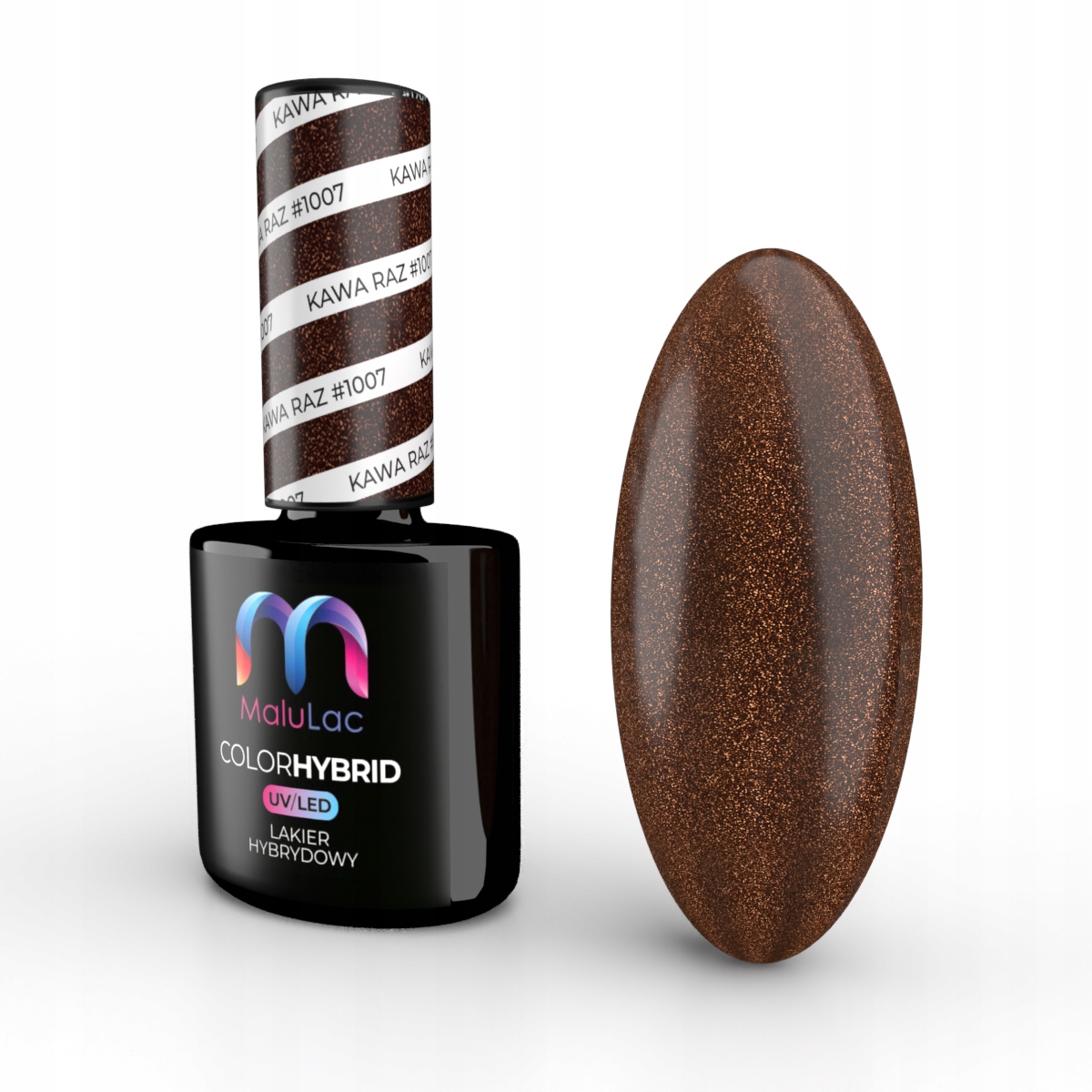 

MaluLac lakier hybrydowy paznokcie Kawa Raz #1007