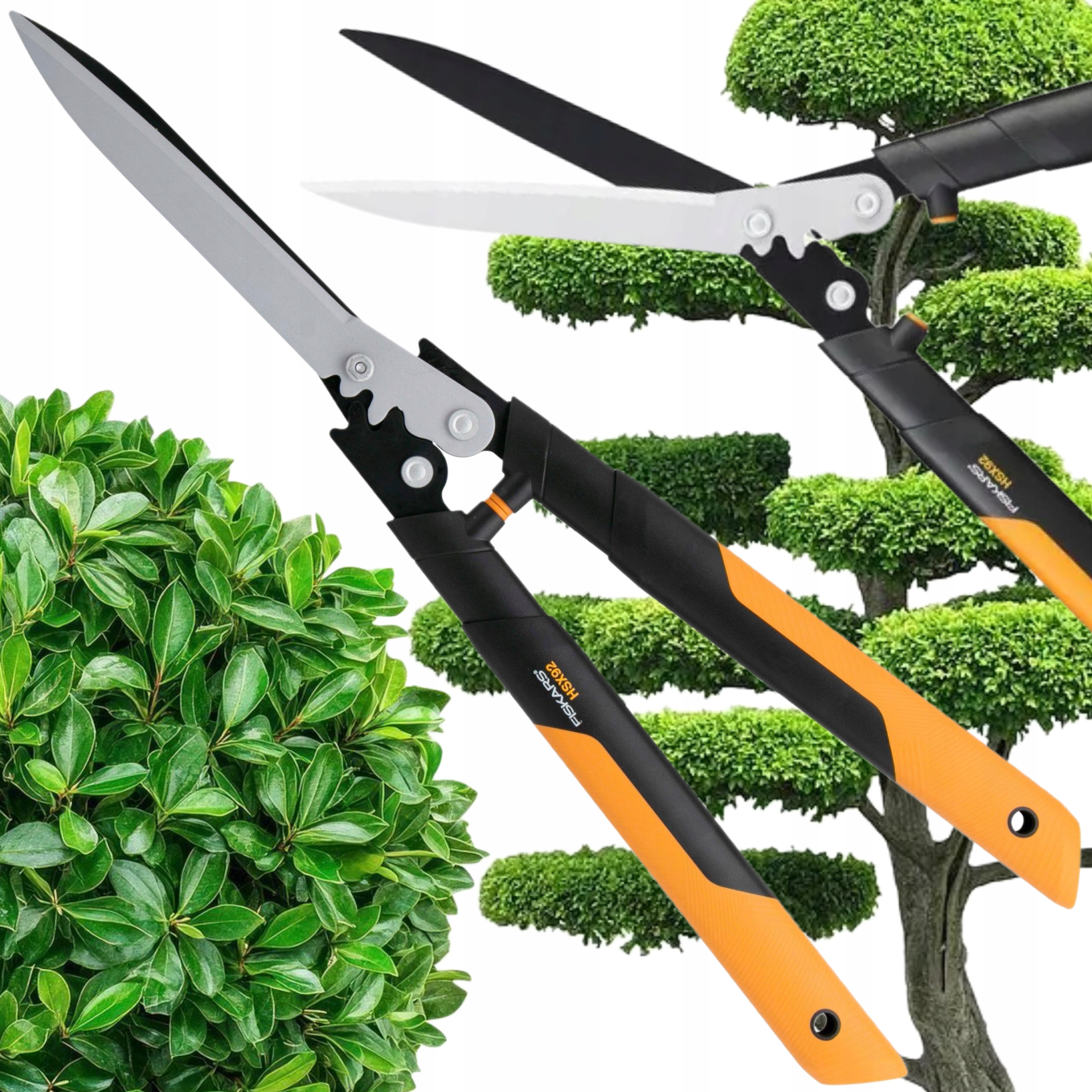 Nožnicové Nožnice Fiskars, Obojručné Nožnice Na Živý Plot, Vetvy Powergear