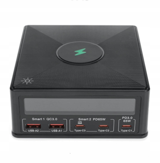 Ładowarka biurkowa BlitzWolf 868H 160W Kolor czarny