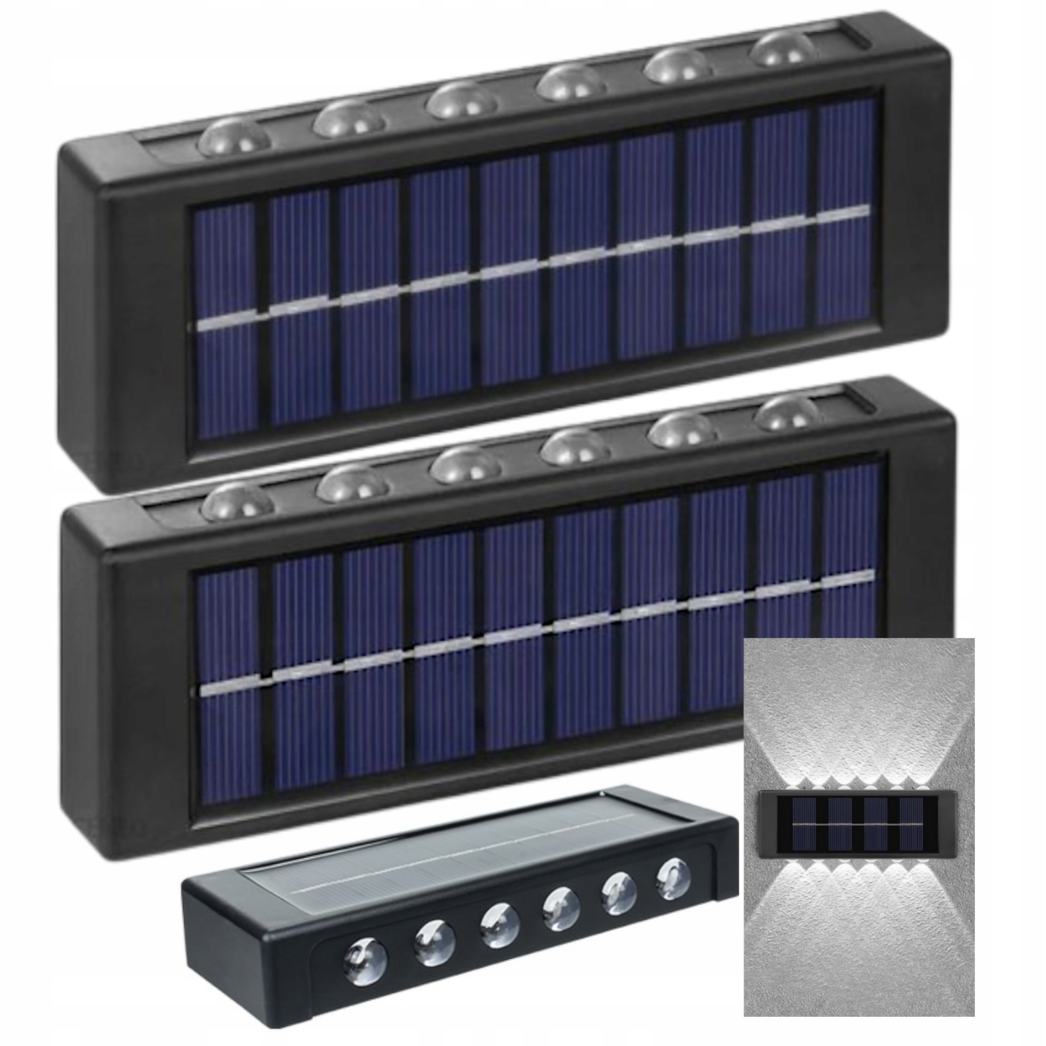 2x Solární lampa Solární Led venkovní zahradní dekorativní lampa