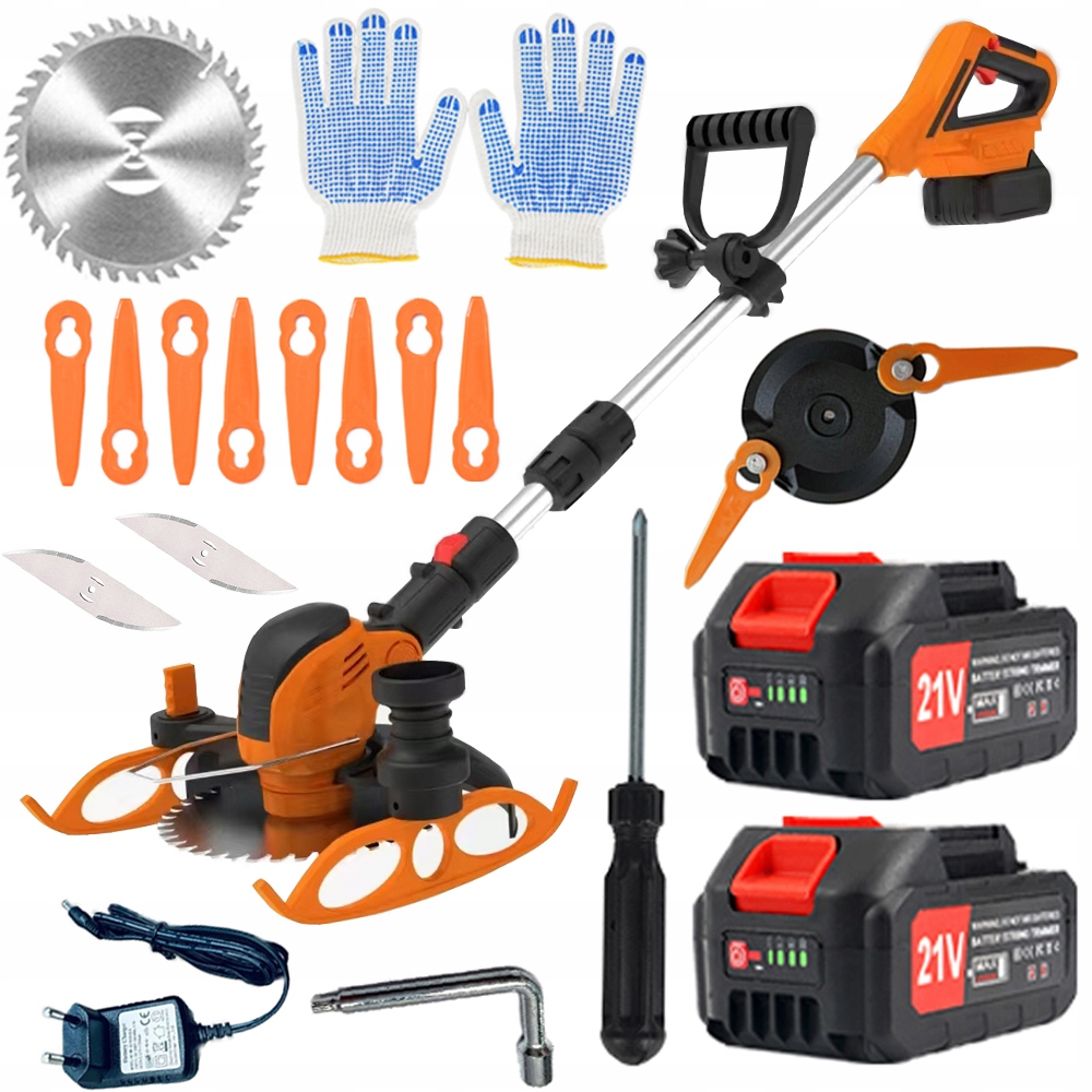 Výkonná Akumulátorová Sekačka Na Trávy 100 W S Lehkou Zahradní Sekačkou