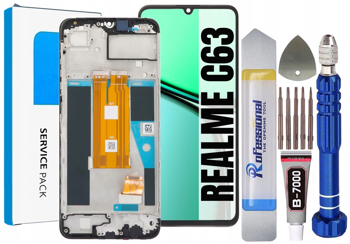 Displej Pro Realme C63 Originální LCD Obrazovka Rámeček