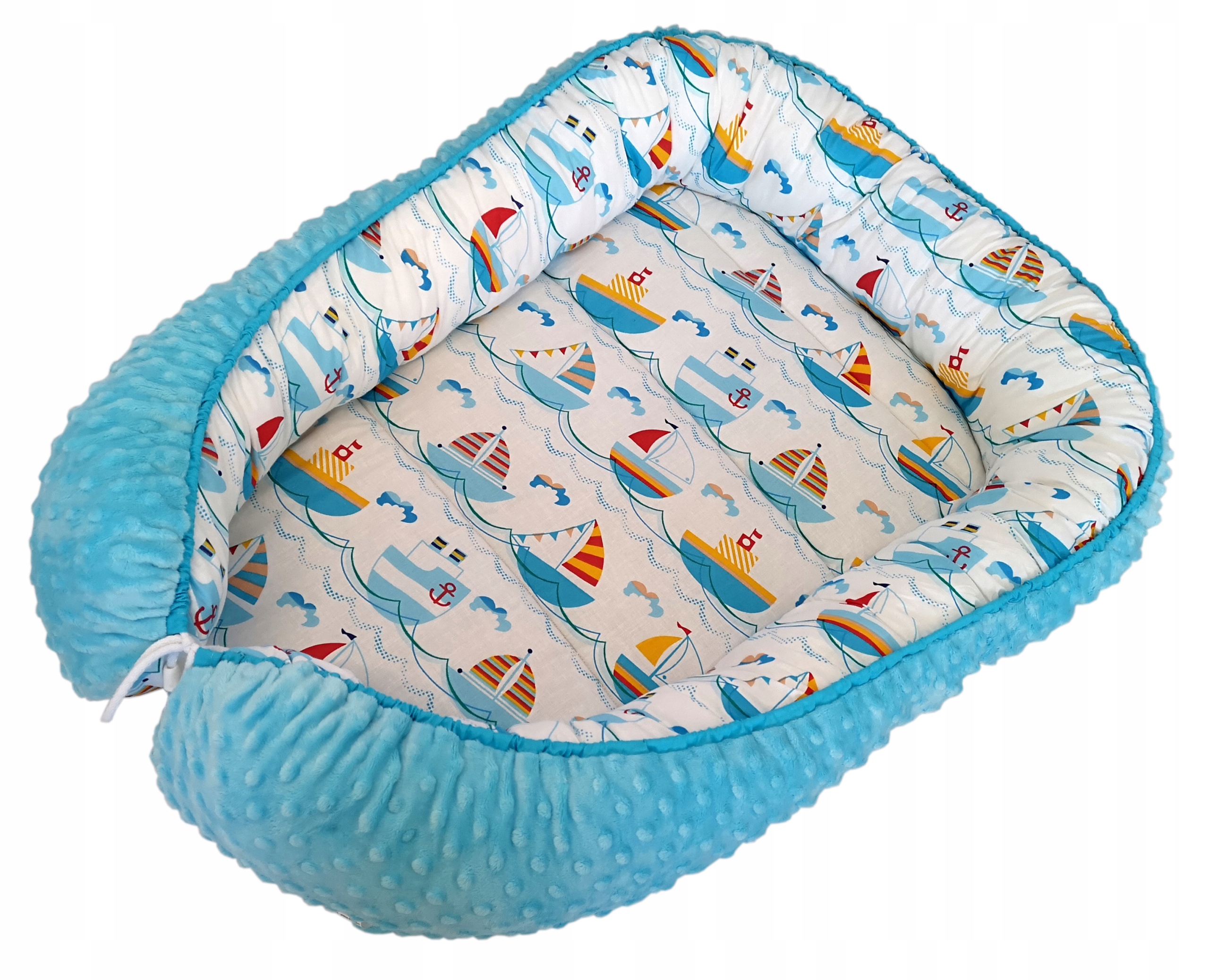 LiLo duży KOKON XXL niemowlęcy MINKY dwustronny dużo WZORÓW