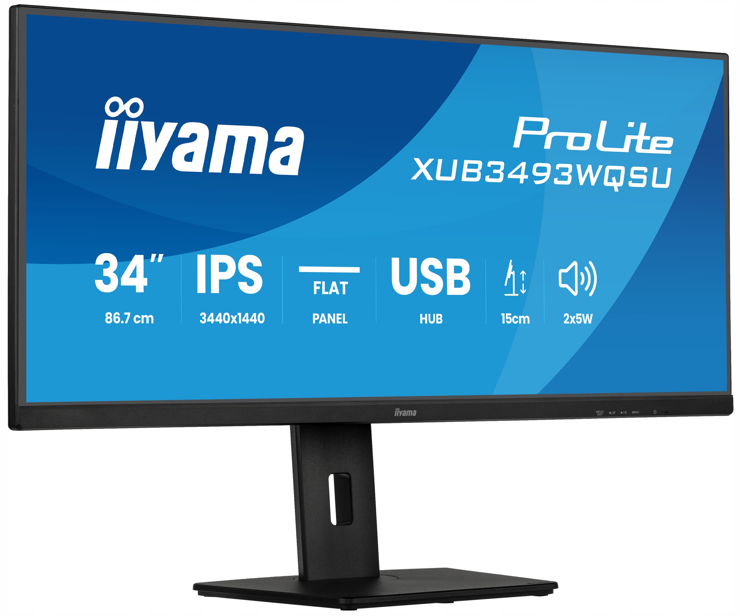 Monitor iiyama ProLite XUB3493WQSU-B6 34 Uwqhd Ips Led 1ms 120Hz /2xHDMI