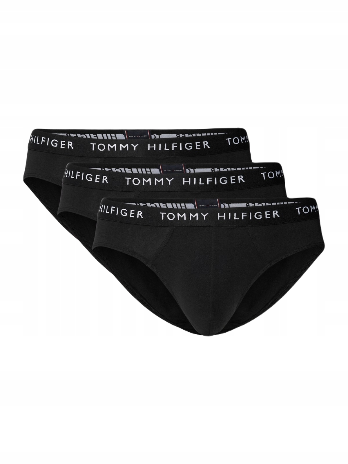 Pánské slipy Slipy Spodní prádlo Tommy Hilfiger Černé 3Pak Originální S