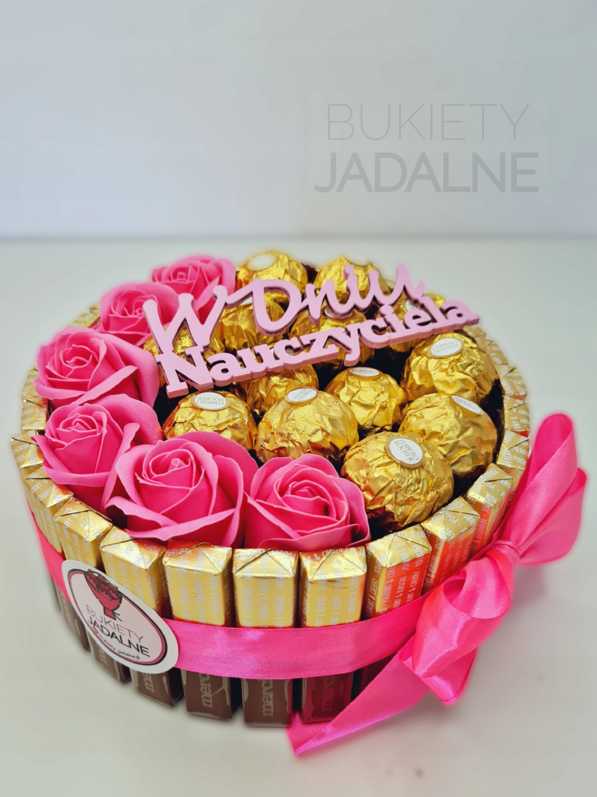 Box z czekoladek merci dzień nauczyciela, zakonczenie roku szkolnego