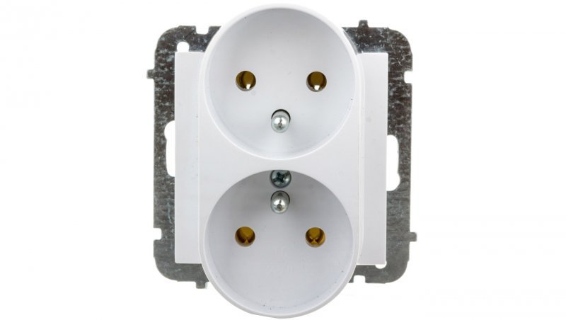 

Sentia Gniazdo podwójne z/u 16A IP20 białe 1443-10