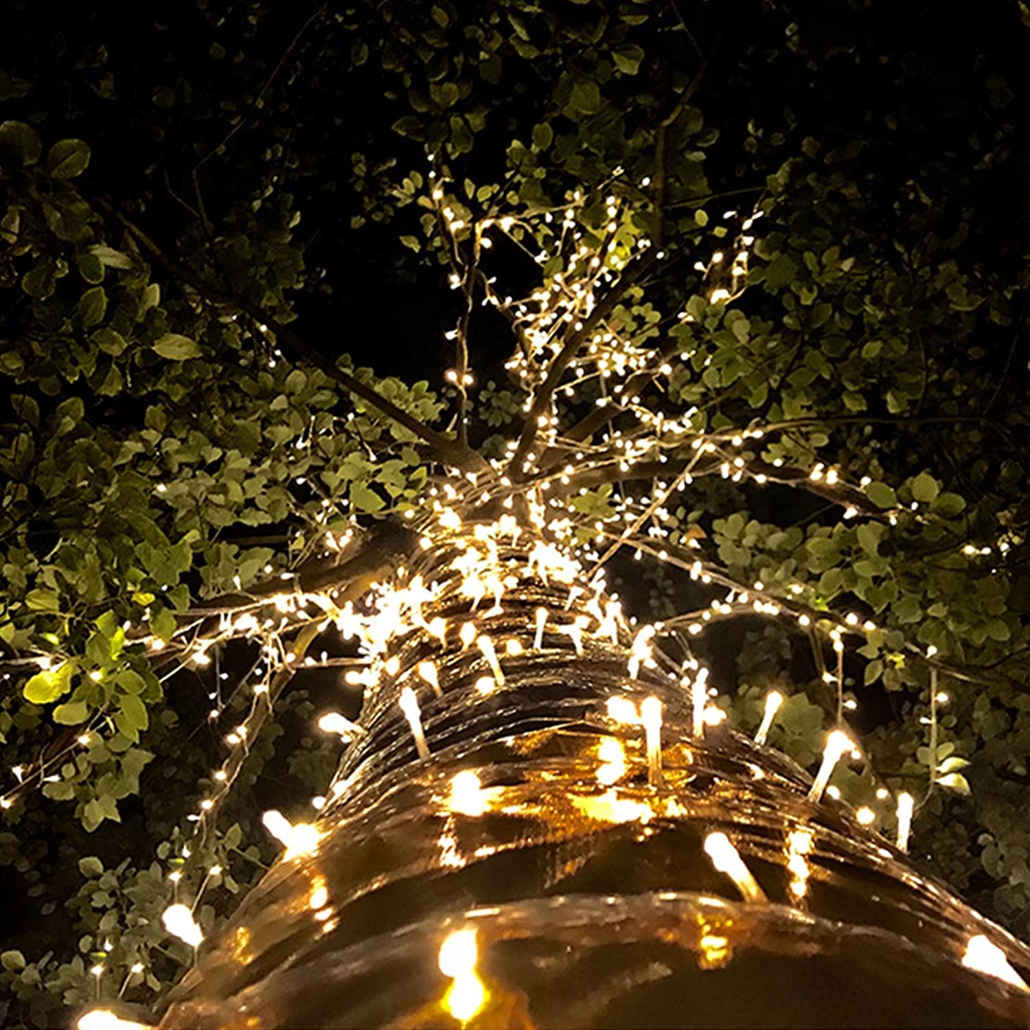 Gresonic Lampki Choinkowe Na Boże Narodzenie Łańcuch 200 Led 20M Białe — miniatura 7